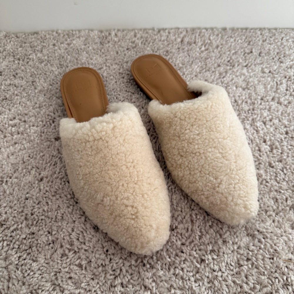 Marc Fisher Genuine Shearling Leather Mule - Picture 6 of 7